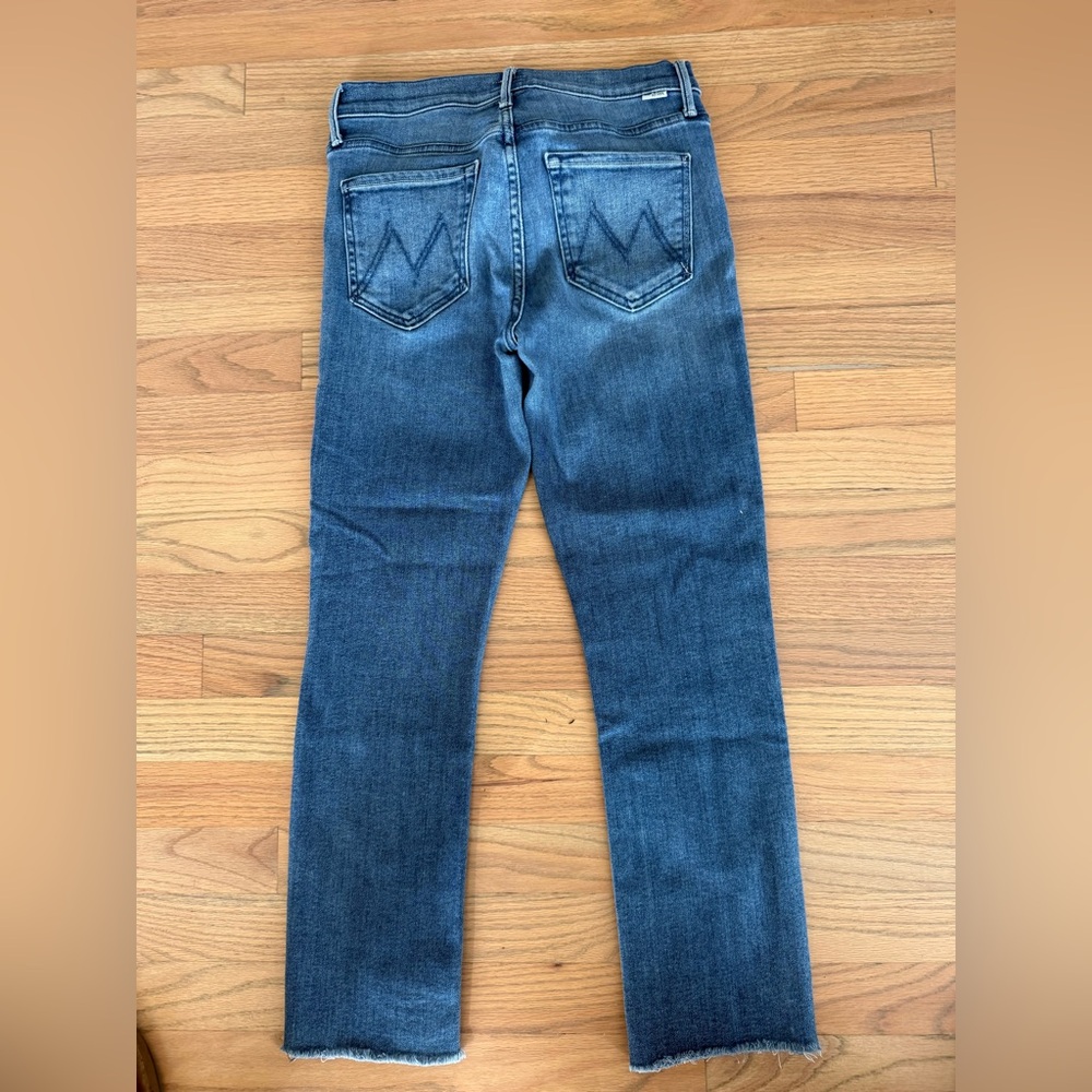 MOTHER Mid Rise Dazzler Crop Fray